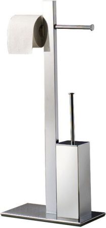 Gedy Bridge, стойка: двойной бумагодержатель/металлический ерш, цвет хром, артикул 7632(13)