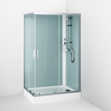 W90C-404-12080MT Gem кабина душевая 120x80, прямоугольная, профиль матовый хром, стекло прозрачное