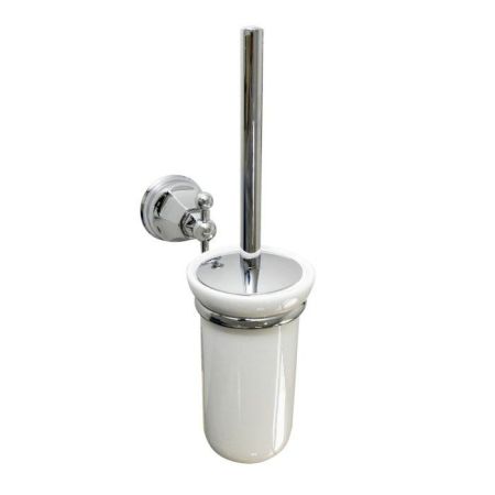 Nicolazzi Teide Ершик для унитаза подвесной, цвет: хром/белый, артикул 1490CR05