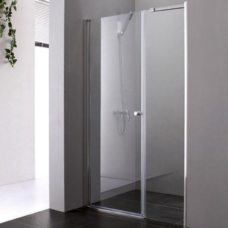 Душевая дверь в нишу Cezares Elena B-11 60+90 профиль Хром стекло прозрачное