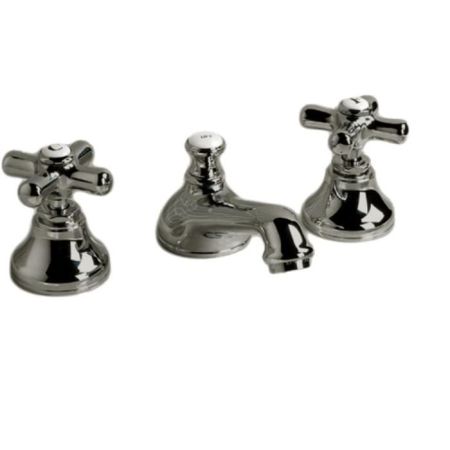 Devon City Смеситель для раковины   на 3 отв. с донным клапаном, цвет: никель блестящий, артикул UTCI100NKS