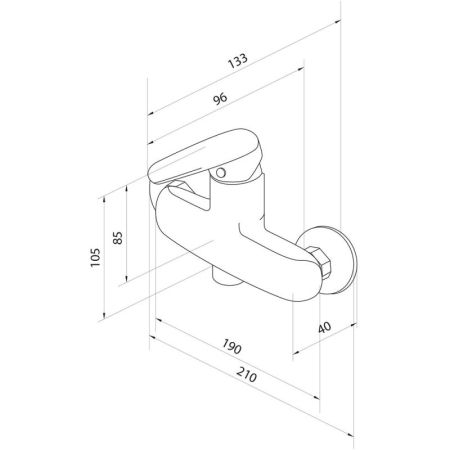 Смеситель для душа Damixa Origin Evo 822000000 Хром