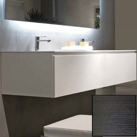 Тумба с раковиной SanVit Флай 75 kfly2075 с фактурой под дерево подвесная Венге, артикул kfly2075