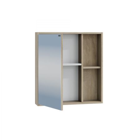 Зеркальный шкаф "Прима 60" л/пр  дуб светлый, артикул 700344