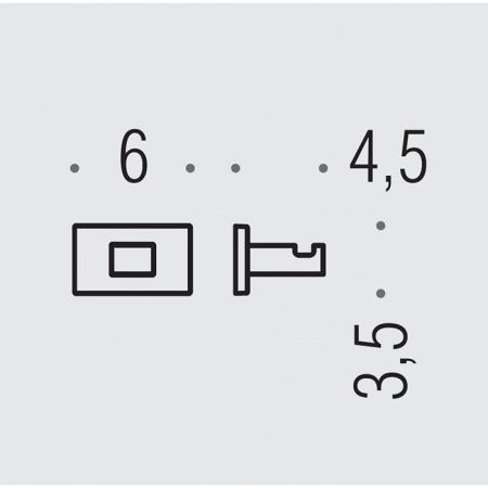 Colombo Look Крючок одинарный, цвет: PVD vintage матовый, артикул BLC27.VM