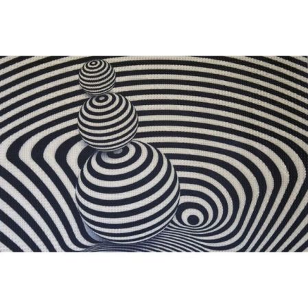 Коврик для входной двери Fora 40х60 FOR-DOOR04 Шары Черный, артикул FOR-DOOR04