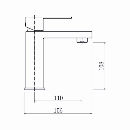 Смеситель для раковины FASHUN A51117, сатин