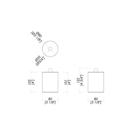 DEVON&DEVON WALTZ Контейнер с крышкой, настольный, цвет хром, артикул WLZ-120-CR