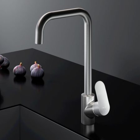 F8006011 Like, смеситель для кухни G-образный излив, сатин, шт., артикул F8006011