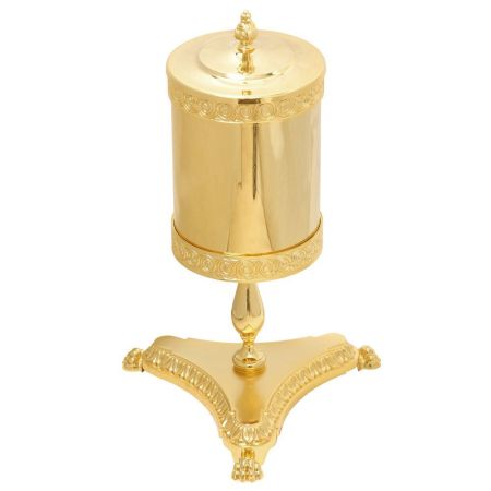 ELISABETTA Ведро мусорное 5 л. на подставке, D35, H60 cм, золото, артикул 17060