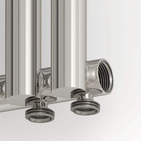 Отопительный радиатор ЭСТЕТ-1 н/ж EU50 правый 1200х225 / 5 сек (Без покрытия), артикул 00-0311-1205