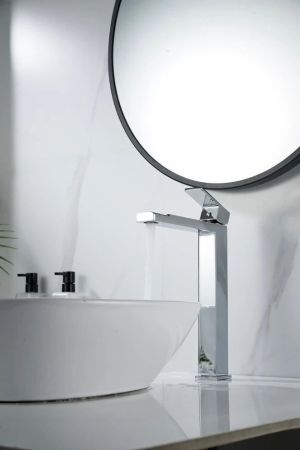 Смеситель для раковины высокий Knotlor KN-24, хром