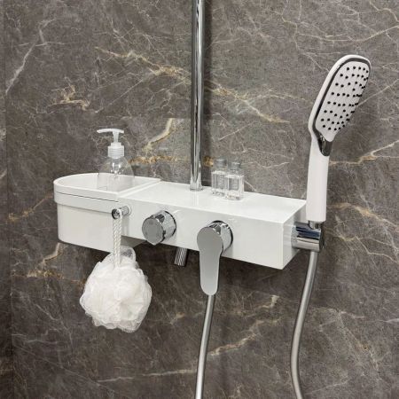 Душевая система Fixsen SLOT FX-9300, белая+хром, артикул FX-9300