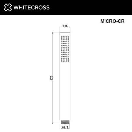 Душевая лейка WHITECROSS MICRO-CR (хром)
