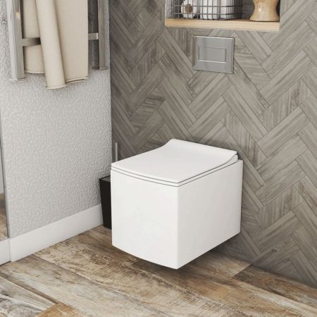 Унитаз Owl 1975 Cube Cirkel-H OWLT190803 подвесной с сиденьем Микролифт, артикул OWLT190803