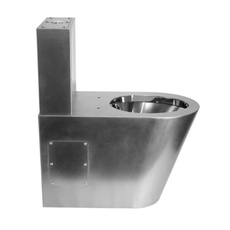 Унитаз напольный с баком антивандальный Тругор УНсбА, сатин, артикул УНсбА