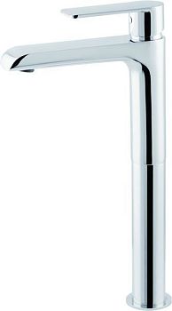 Mariner Magica, высокий однорычаж. смеситель для рак. с донным клапаном click clack, цвет бронза