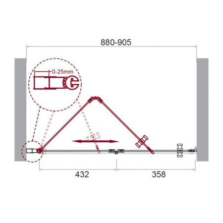 Душевая дверь BelBagno ALBANO-BS-12-80-C-Cr Душевая дверь BelBagno ALBANO-BS-12-80-C-Cr