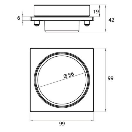 EMCO Liaison Мыльница подвесная на рейлинг, матовое стекло, цвет хром