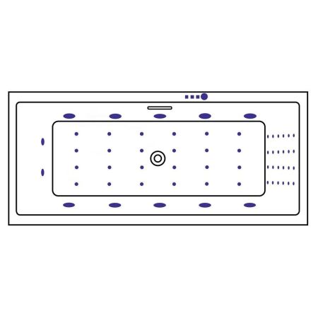 Ванна EXCELLENT Heaven Slim 160x75 "NANO" (хром), артикул WAEX.HEV16S.NANO.CR