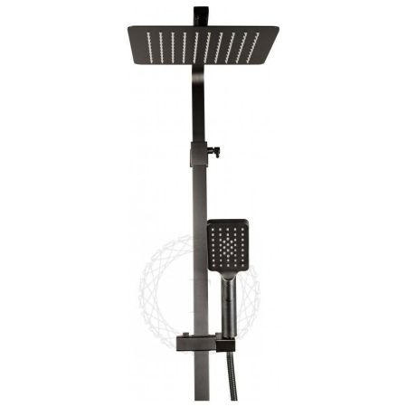 Душевая система FILARETE Waterfall FL2010BG, графит