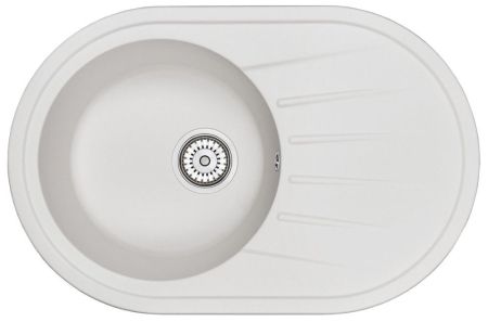 Кухонная мойка GRANULA Standart (7601, БЕЛЫЙ), артикул 7601, БЕЛЫЙ