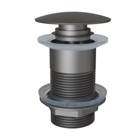 Донный клапан для раковины без перелива Knotlor BM9010GM, оружейная сталь, артикул BM9010GM