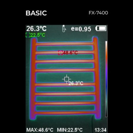 Полотенцесушитель электрический Fixsen BASIC 600х500 FX-7400W, белый, артикул FX-7400W