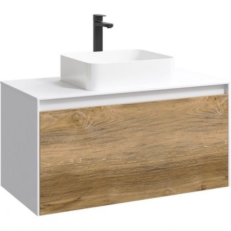 Mobi Корпус подвесной тумбы 100 см под умывальник , цвет белый глянец, артикул MOB0110W