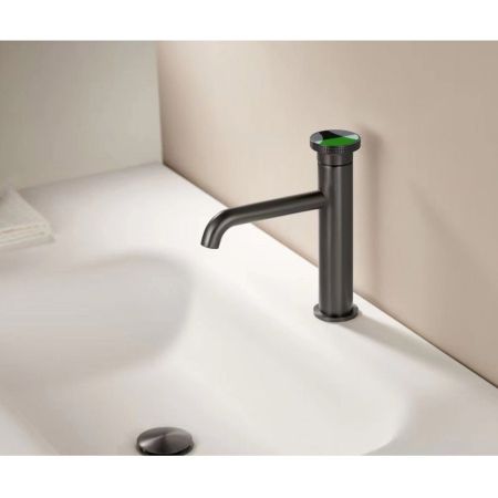 Смеситель для раковины Bronze de Luxe 9009GM-G, графит/зеленый, артикул 9009GM-G