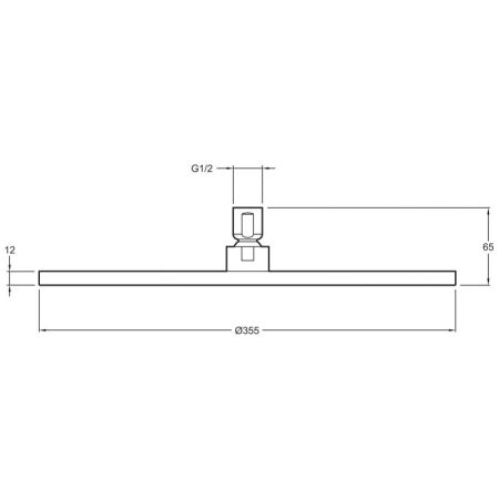 E13691-CP душ KATALYST круглый d 355 мм (хром), шт, артикул E13691-CP