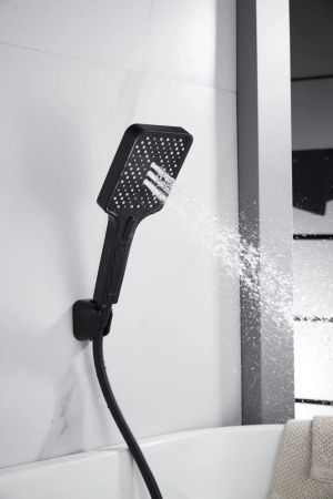 Смеситель для ванны Knotlor KN-22/BL, черный, артикул KN-22/BL