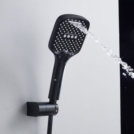 Душевая система встраиваемая Shevanik S4135H, черный