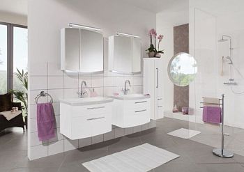 Комплект мебели Puris Classic Line с раковиной из минерального литья, 700 мм, цвет белый высокоглянцевый