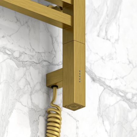 Полотенцесушитель электрический "МОДУС 3.0" 800х500 / МЭМ правый (Состаренная латунь), артикул 051-5701-8050