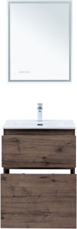 Тумба под раковину Aquanet Алвита New 60 напольная, дуб веллингтон табак, артикул 00344127