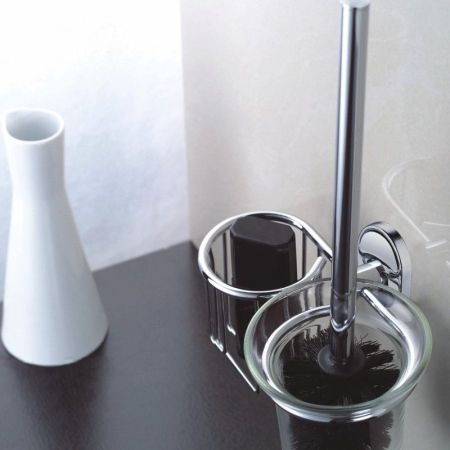 Ершик с держателем освежителя Haiba HB1910-1, хром