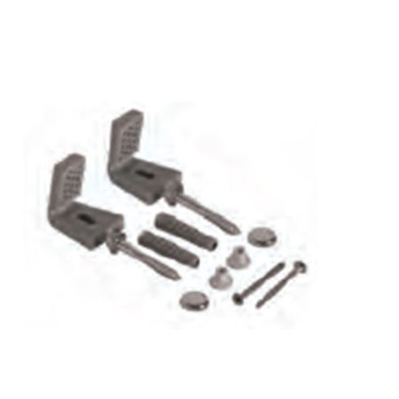 Globo крепеж горизонтальный для напольных унитазов/биде и полуколонн, цвет заглушек золото