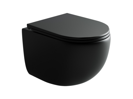 Подвесной унитаз Пик (UP) безободковый, смыв торнадо, артикул CN4007MB