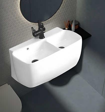 Раковина подвесная Cerutti SPA Double MARCO (670x350x300)