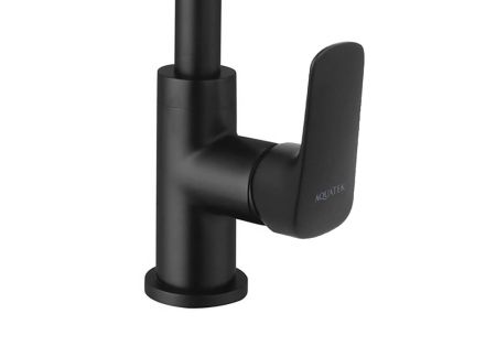 Смеситель для кухни AQUATEK (квадратный излив), матовый черный AQ1081MB ВЕГА, артикул AQ1081MB