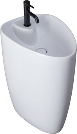 Раковина напольная Allen Brau Infinity 4.21015.20 белый глянец, артикул 4.21015.20