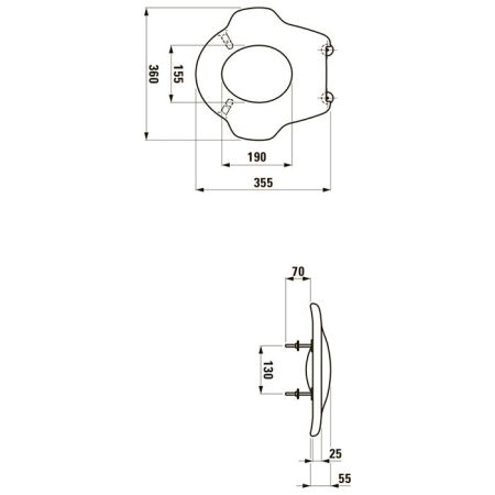 LAUFEN Florakids Эргономичное сиденье для детей для унитаза, цвет белый