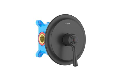 Смеситель для душа (внешняя и скрытая часть) AQUATEK, матовый черный AQ1566MB КЛАССИК, артикул AQ1566MB