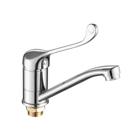 Смеситель для раковины с хирургической ручкой FASHUN A4554-2, хром, артикул A4554-2