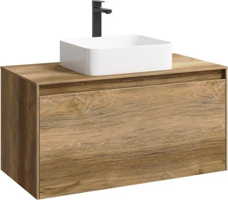 Mobi Корпус подвесной тумбы 100 см под умывальник , цвет дуб балтийский, артикул MOB0110DB