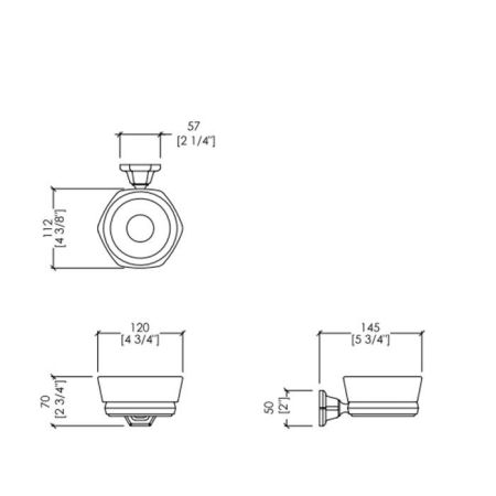 Devon&Devon Jubilee Мыльница подвесная, никель, артикул JB101NK