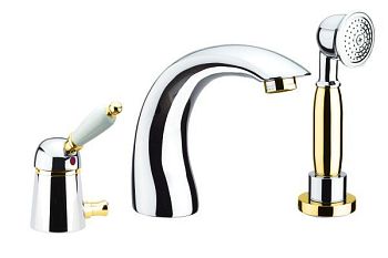 Смеситель на борт ванны Fiore IMPERIAL 83CO5105, хром/золото