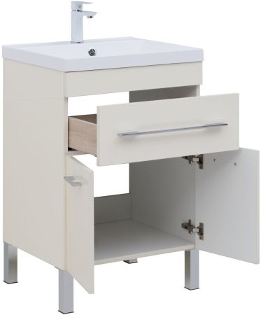 Тумба под раковину Aquanet Верона 60 крем (1 ящик, 2 дверцы), артикул 00304535