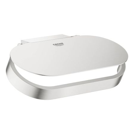 Держатель для туалетной бумаги GROHE Selection, с крышкой, суперсталь (41069DC0)